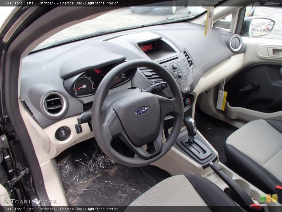 Charcoal Black/Light Stone 2013 Ford Fiesta Interiors