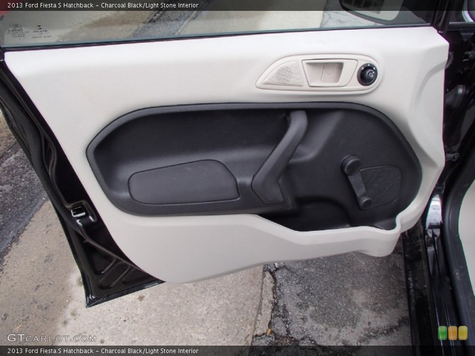 Charcoal Black/Light Stone Interior Door Panel for the 2013 Ford Fiesta S Hatchback #78452825