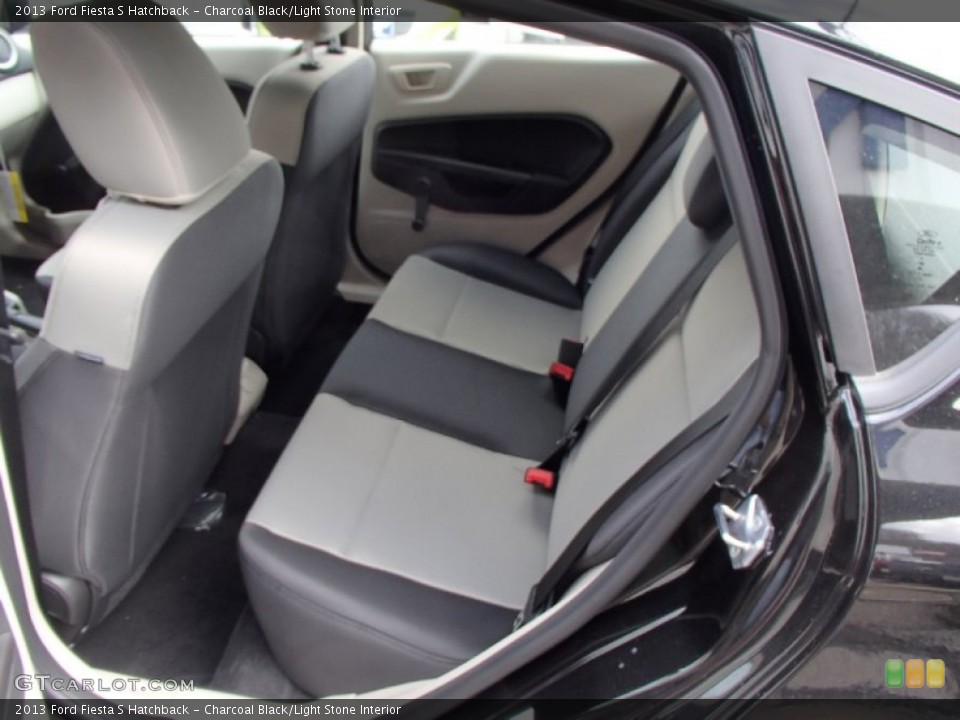 Charcoal Black/Light Stone Interior Rear Seat for the 2013 Ford Fiesta S Hatchback #78452837