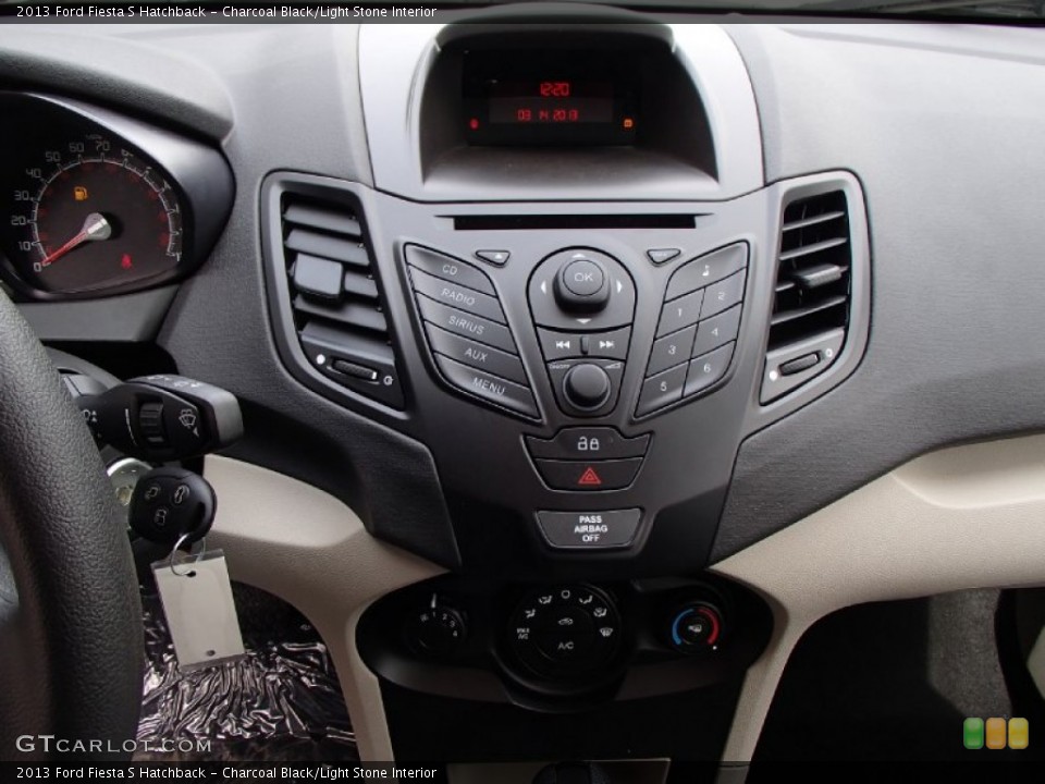 Charcoal Black/Light Stone Interior Controls for the 2013 Ford Fiesta S Hatchback #78452876