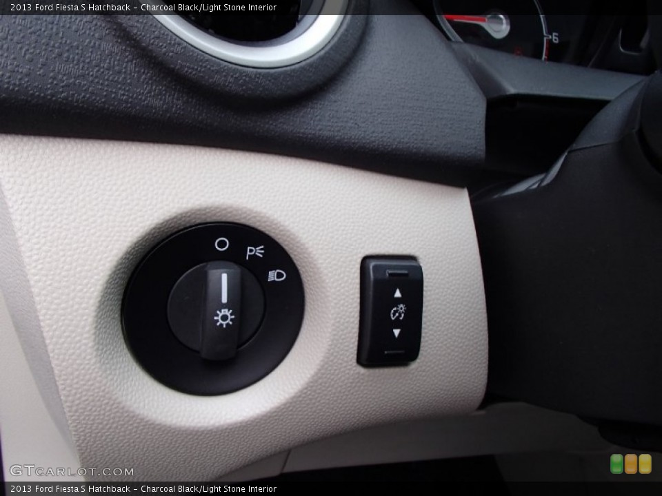 Charcoal Black/Light Stone Interior Controls for the 2013 Ford Fiesta S Hatchback #78452911