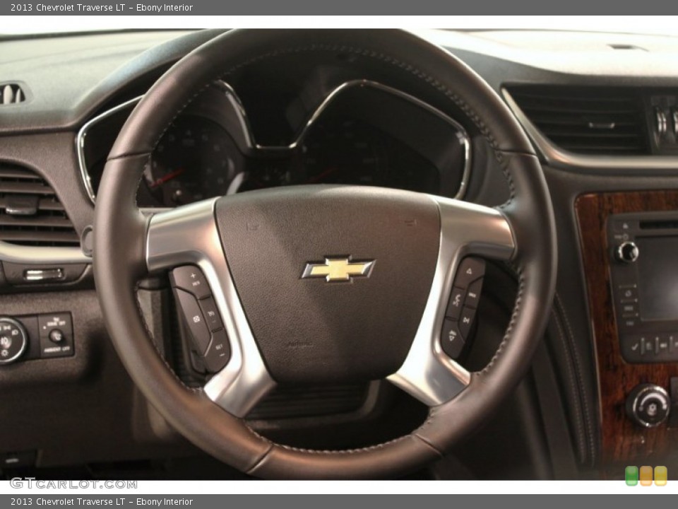 Ebony Interior Steering Wheel for the 2013 Chevrolet Traverse LT #78453554