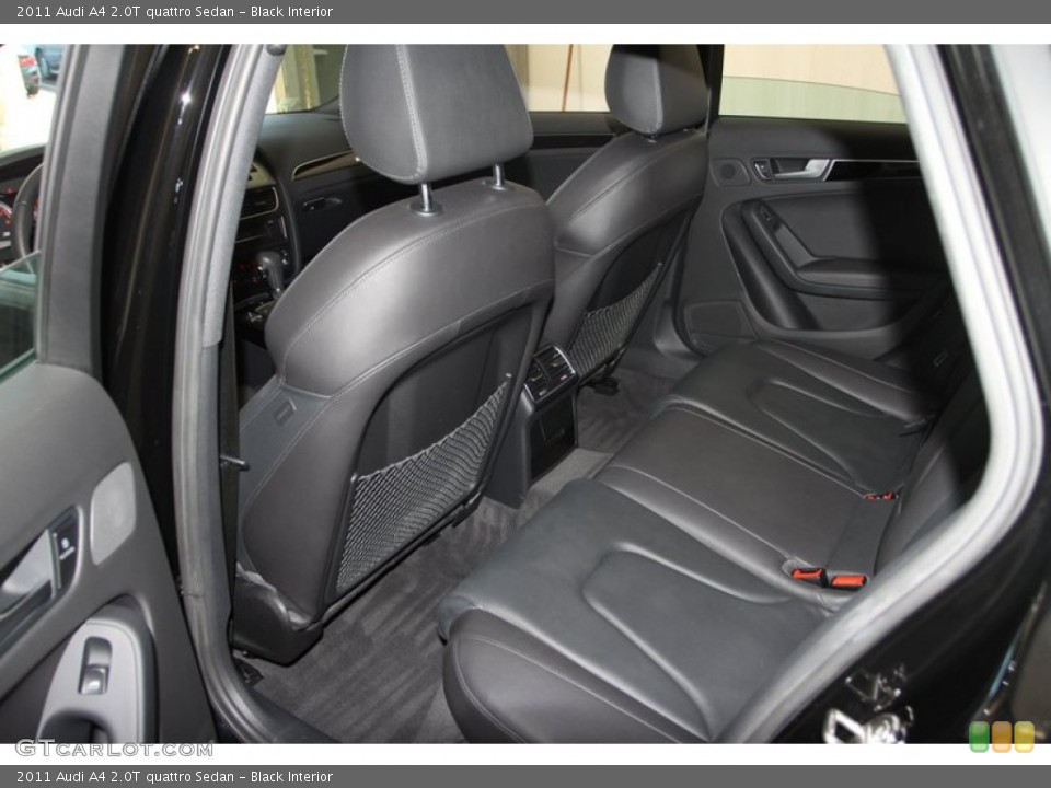 Black Interior Rear Seat for the 2011 Audi A4 2.0T quattro Sedan #78453632