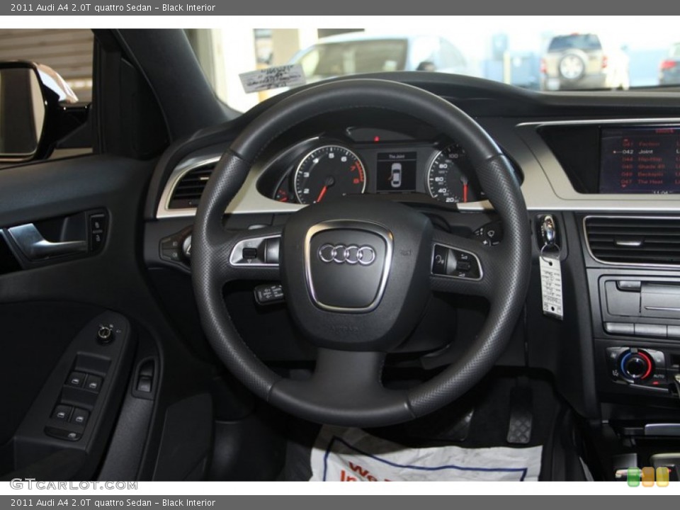 Black Interior Steering Wheel for the 2011 Audi A4 2.0T quattro Sedan #78453686