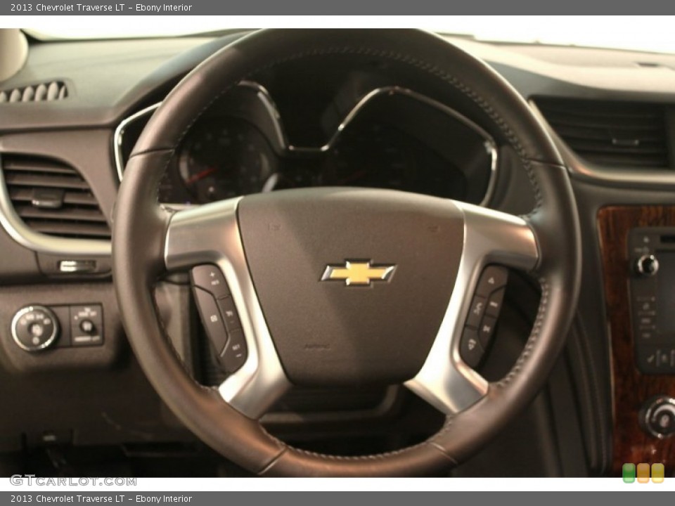 Ebony Interior Steering Wheel for the 2013 Chevrolet Traverse LT #78453858