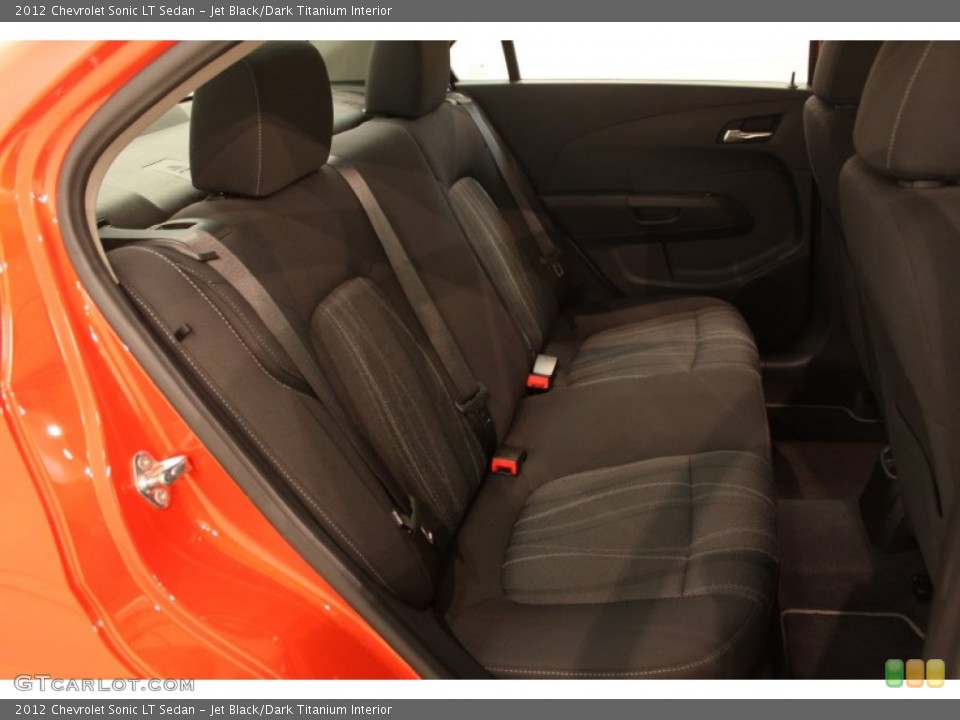 Jet Black/Dark Titanium Interior Rear Seat for the 2012 Chevrolet Sonic LT Sedan #78454718
