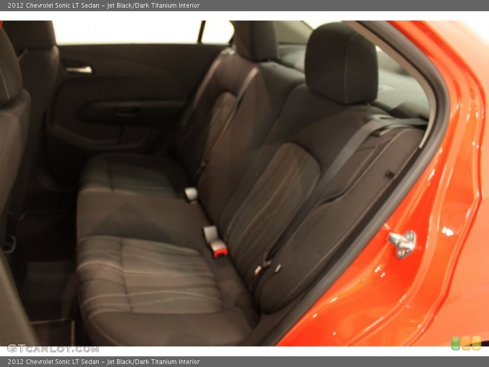 Jet Black/Dark Titanium Interior Rear Seat for the 2012 Chevrolet Sonic LT Sedan #78454725