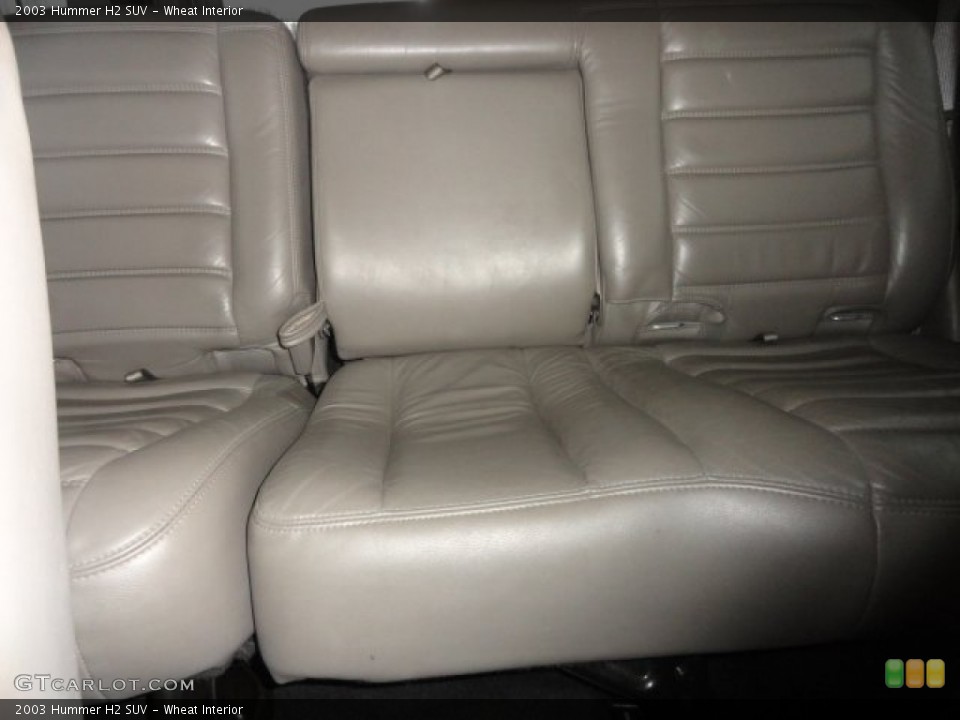 Wheat Interior Rear Seat for the 2003 Hummer H2 SUV #78457490