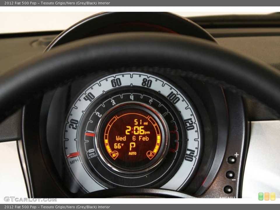 Tessuto Grigio/Nero (Grey/Black) Interior Gauges for the 2012 Fiat 500 Pop #78457826
