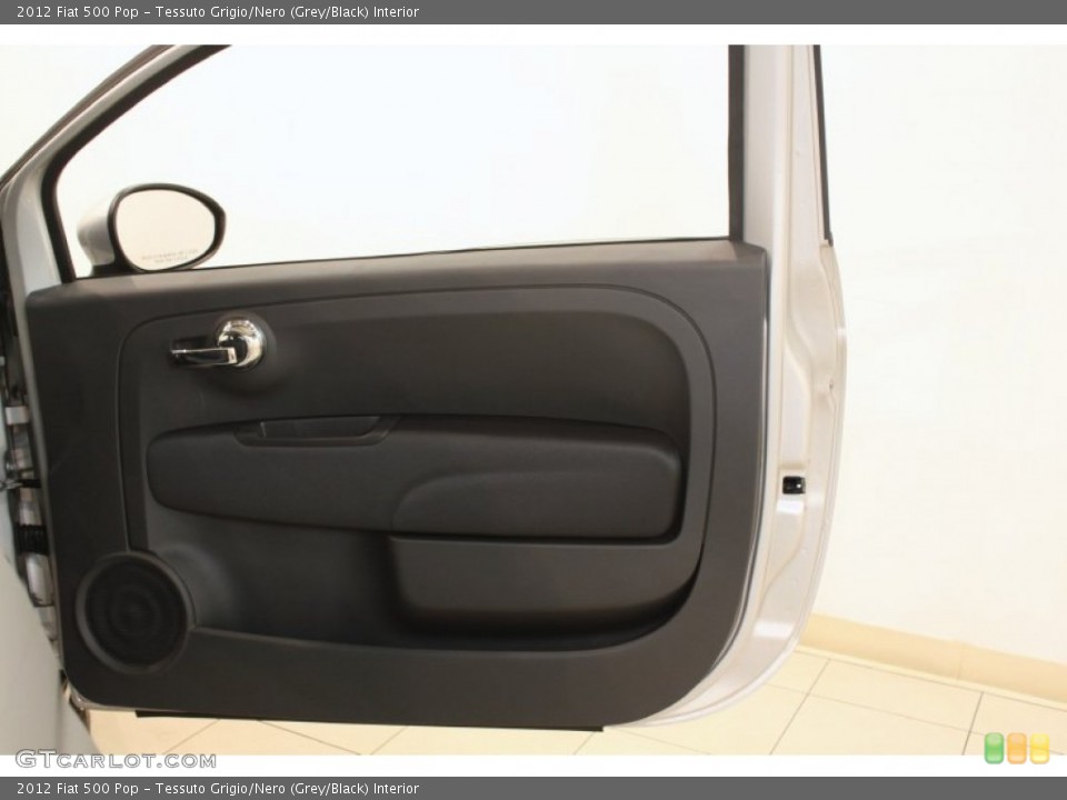 Tessuto Grigio/Nero (Grey/Black) Interior Door Panel for the 2012 Fiat 500 Pop #78457878