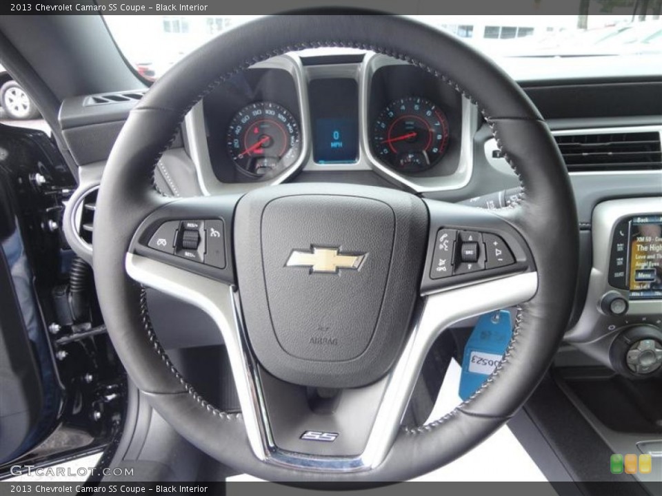 Black Interior Steering Wheel for the 2013 Chevrolet Camaro SS Coupe #78462320