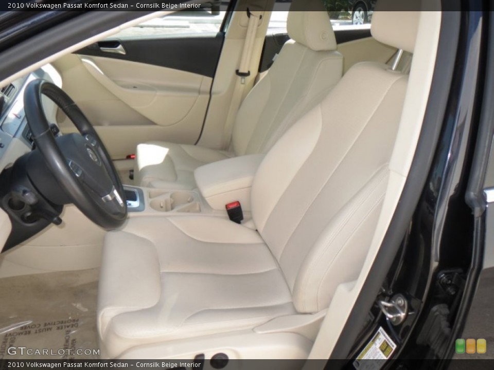 Cornsilk Beige Interior Front Seat for the 2010 Volkswagen Passat Komfort Sedan #78463181