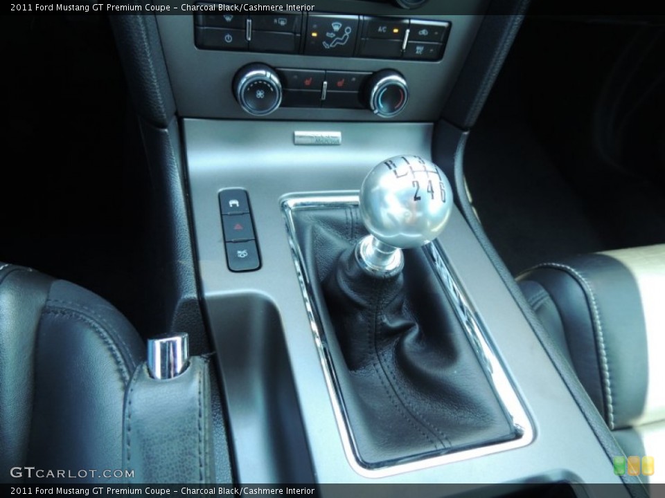 Charcoal Black/Cashmere Interior Transmission for the 2011 Ford Mustang GT Premium Coupe #78464045