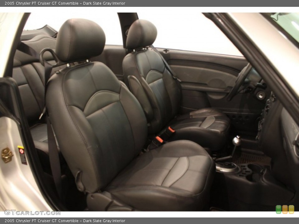 Dark Slate Gray Interior Front Seat for the 2005 Chrysler PT Cruiser GT Convertible #78464372