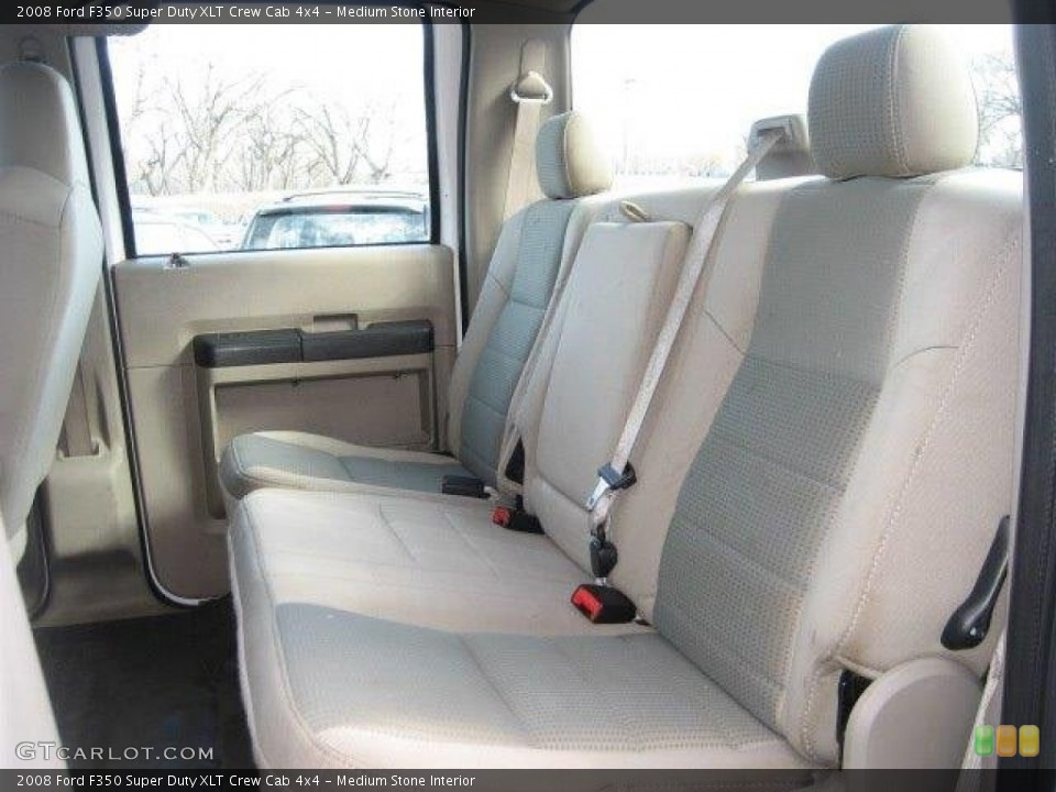 Medium Stone Interior Rear Seat for the 2008 Ford F350 Super Duty XLT Crew Cab 4x4 #78465299