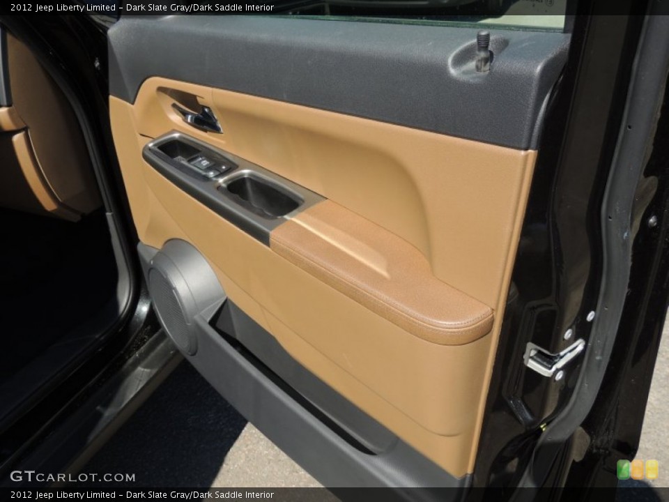 Dark Slate Gray/Dark Saddle Interior Door Panel for the 2012 Jeep Liberty Limited #78465932
