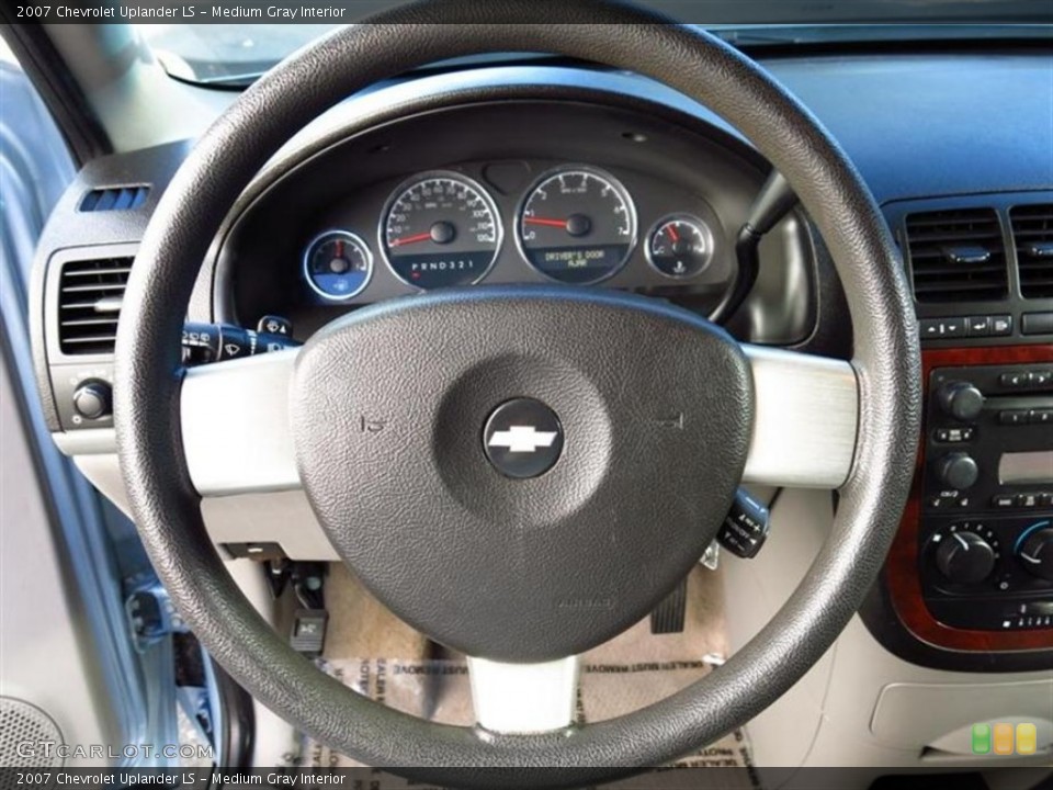 Medium Gray Interior Steering Wheel for the 2007 Chevrolet Uplander LS #78466157