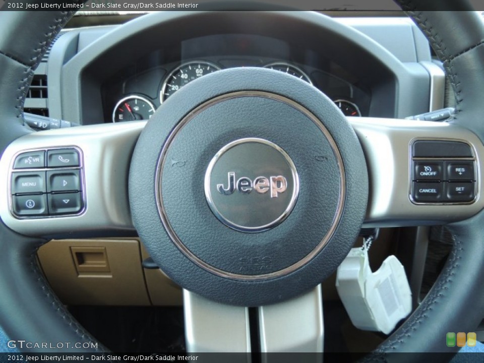 Dark Slate Gray/Dark Saddle Interior Controls for the 2012 Jeep Liberty Limited #78466256