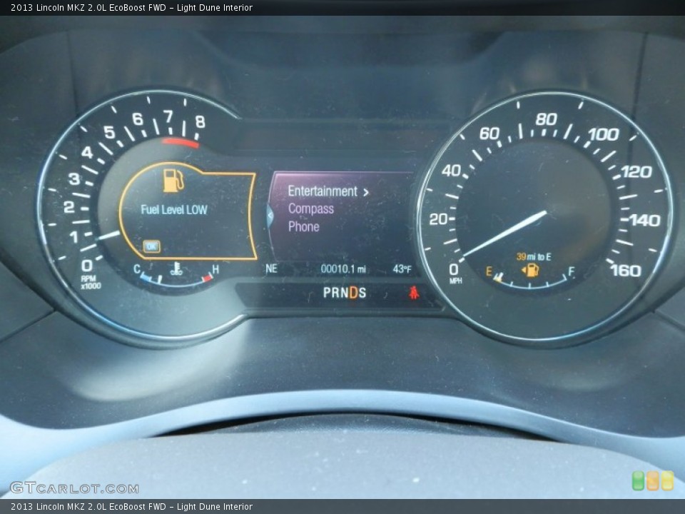 Light Dune Interior Gauges for the 2013 Lincoln MKZ 2.0L EcoBoost FWD #78467864