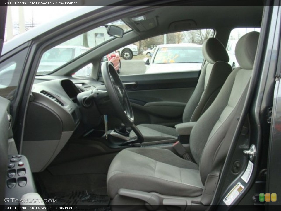 Gray Interior Front Seat for the 2011 Honda Civic LX Sedan #78468460