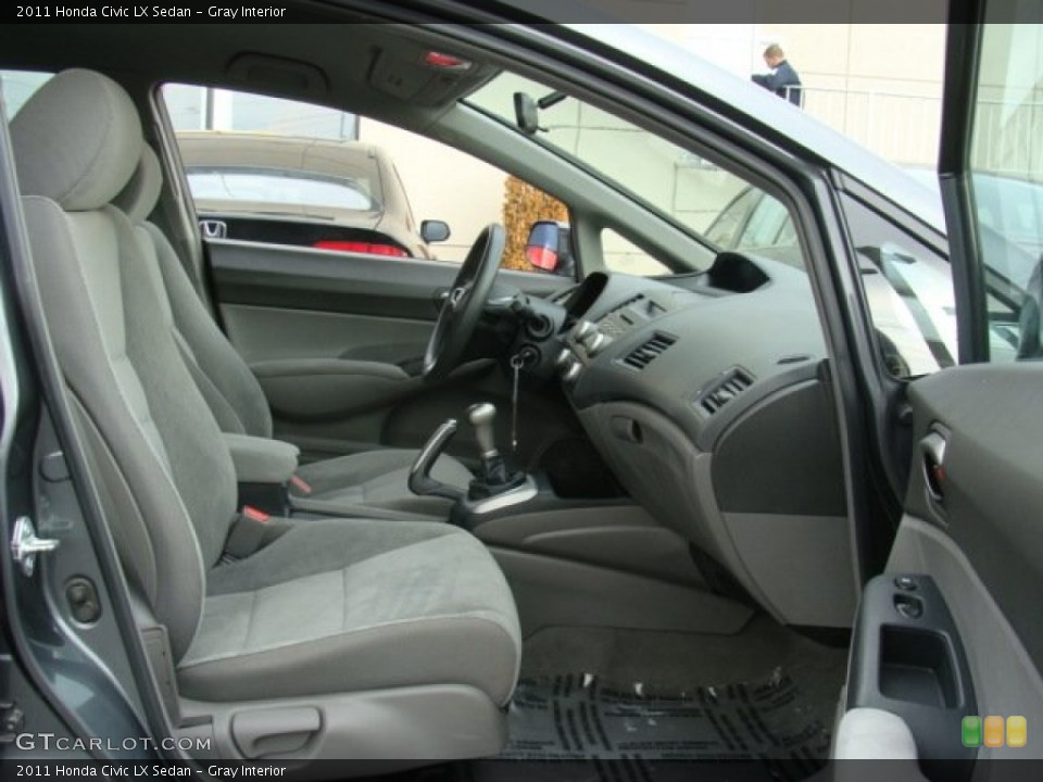 Gray Interior Front Seat for the 2011 Honda Civic LX Sedan #78468488