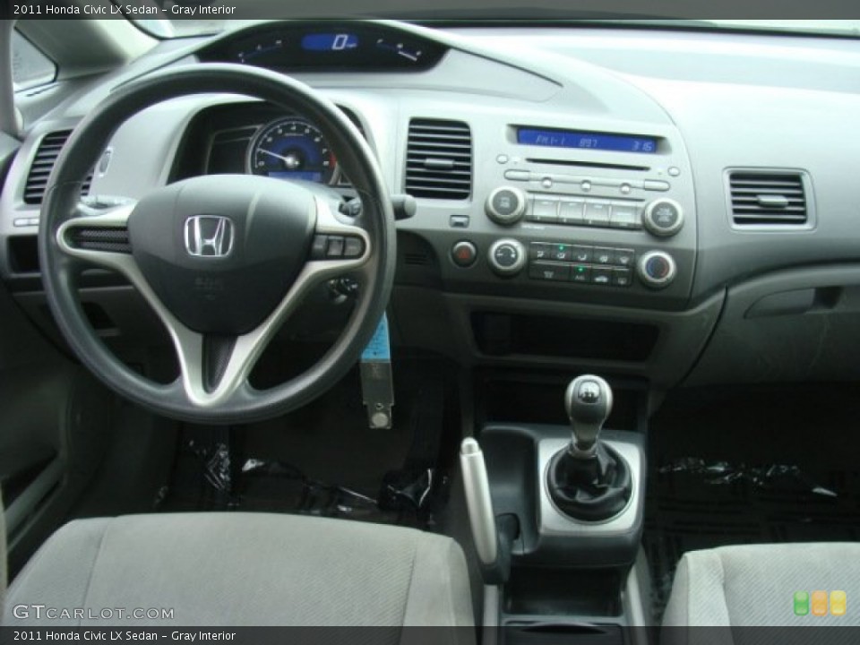 Gray Interior Dashboard for the 2011 Honda Civic LX Sedan #78468500