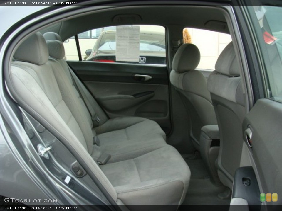 Gray Interior Rear Seat for the 2011 Honda Civic LX Sedan #78468566