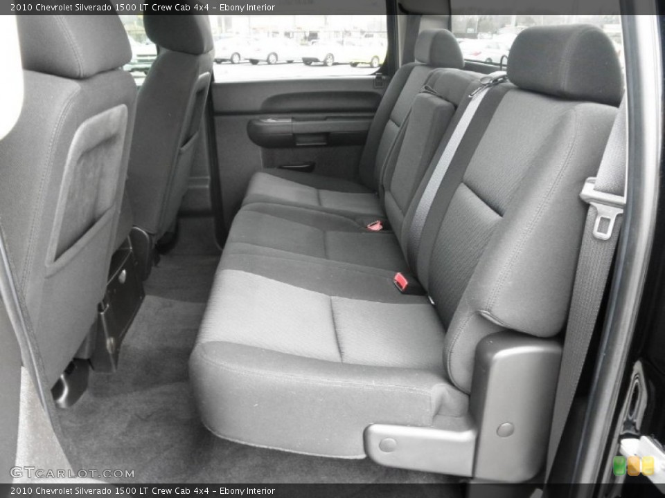 Ebony Interior Rear Seat for the 2010 Chevrolet Silverado 1500 LT Crew Cab 4x4 #78469222
