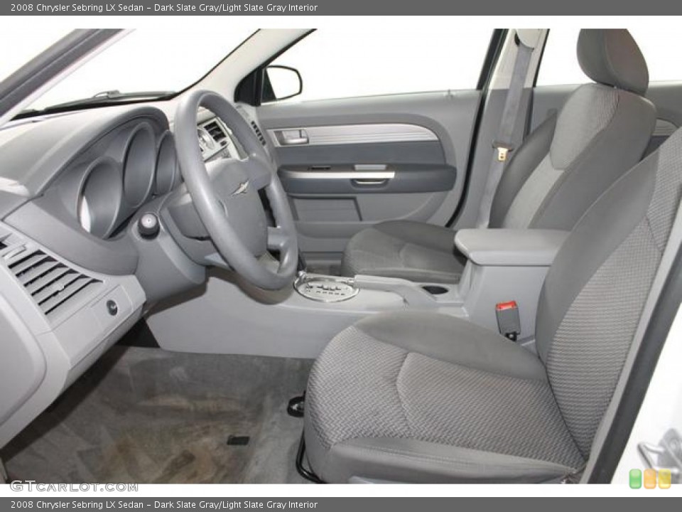 Dark Slate Gray/Light Slate Gray Interior Photo for the 2008 Chrysler Sebring LX Sedan #78469337
