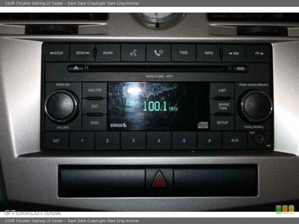 Dark Slate Gray/Light Slate Gray Interior Audio System for the 2008 Chrysler Sebring LX Sedan #78469570