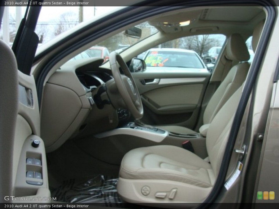 Beige Interior Front Seat for the 2010 Audi A4 2.0T quattro Sedan #78469887