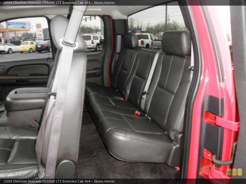 Ebony Interior Rear Seat for the 2009 Chevrolet Silverado 2500HD LTZ Extended Cab 4x4 #78470090