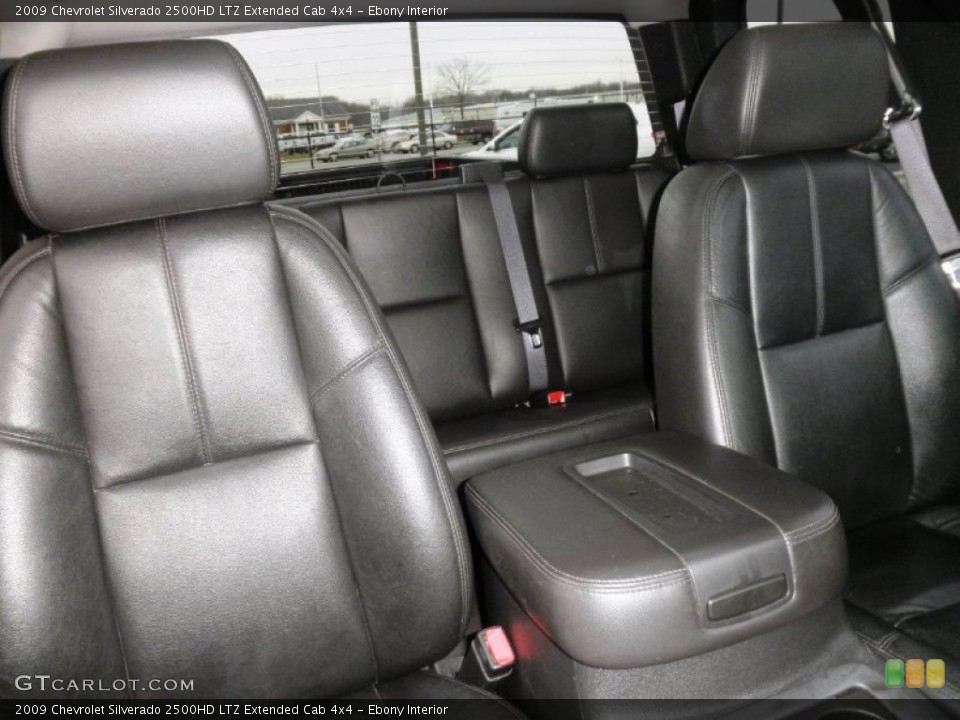 Ebony Interior Photo for the 2009 Chevrolet Silverado 2500HD LTZ Extended Cab 4x4 #78470278