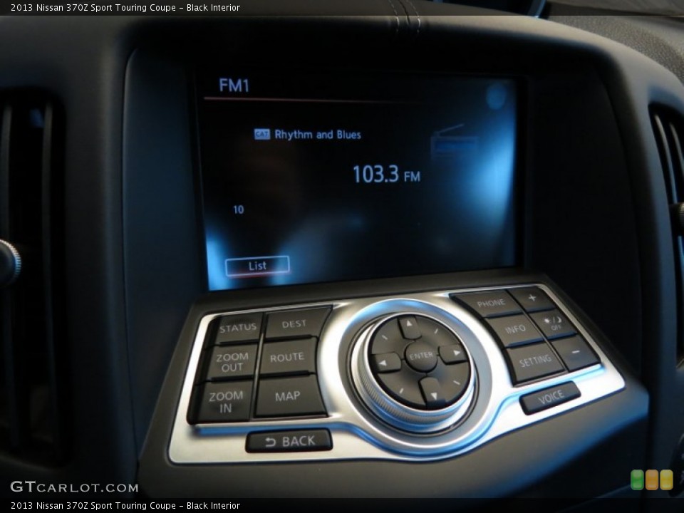 Black Interior Controls for the 2013 Nissan 370Z Sport Touring Coupe #78471749