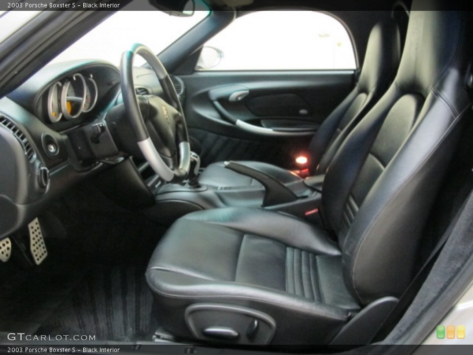 Black Interior Front Seat for the 2003 Porsche Boxster S #78473012