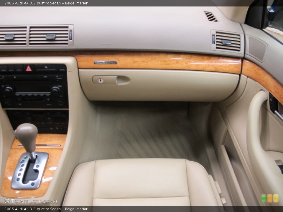 Beige Interior Dashboard for the 2006 Audi A4 3.2 quattro Sedan #78473885