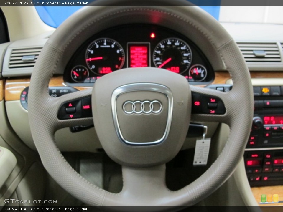 Beige Interior Steering Wheel for the 2006 Audi A4 3.2 quattro Sedan #78473993