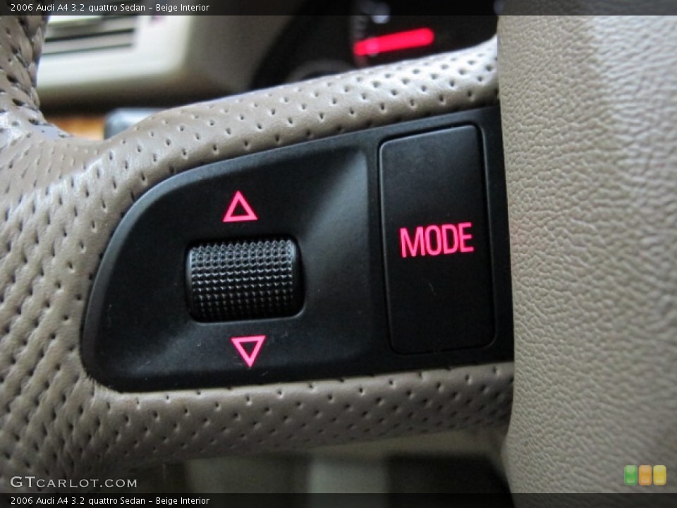 Beige Interior Controls for the 2006 Audi A4 3.2 quattro Sedan #78474014