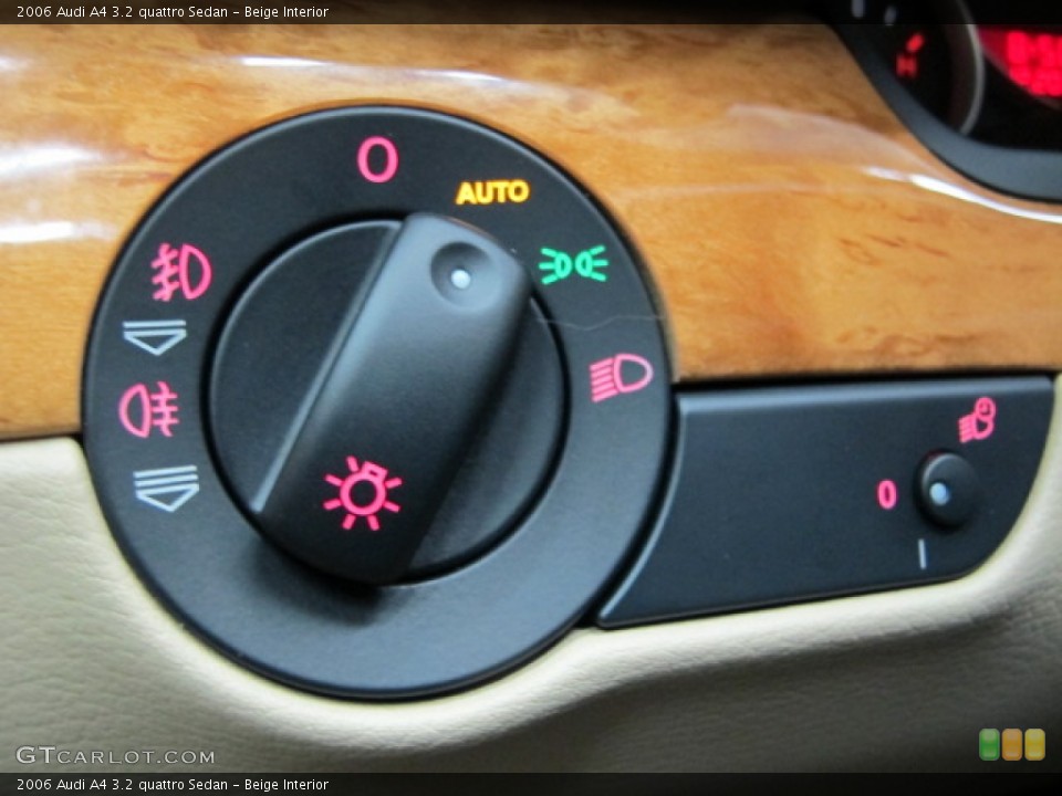 Beige Interior Controls for the 2006 Audi A4 3.2 quattro Sedan #78474059