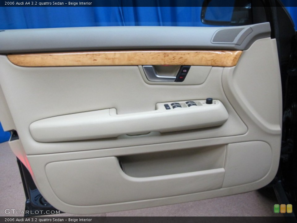 Beige Interior Door Panel for the 2006 Audi A4 3.2 quattro Sedan #78474101
