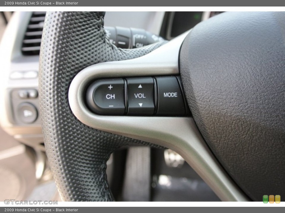Black Interior Controls for the 2009 Honda Civic Si Coupe #78474104