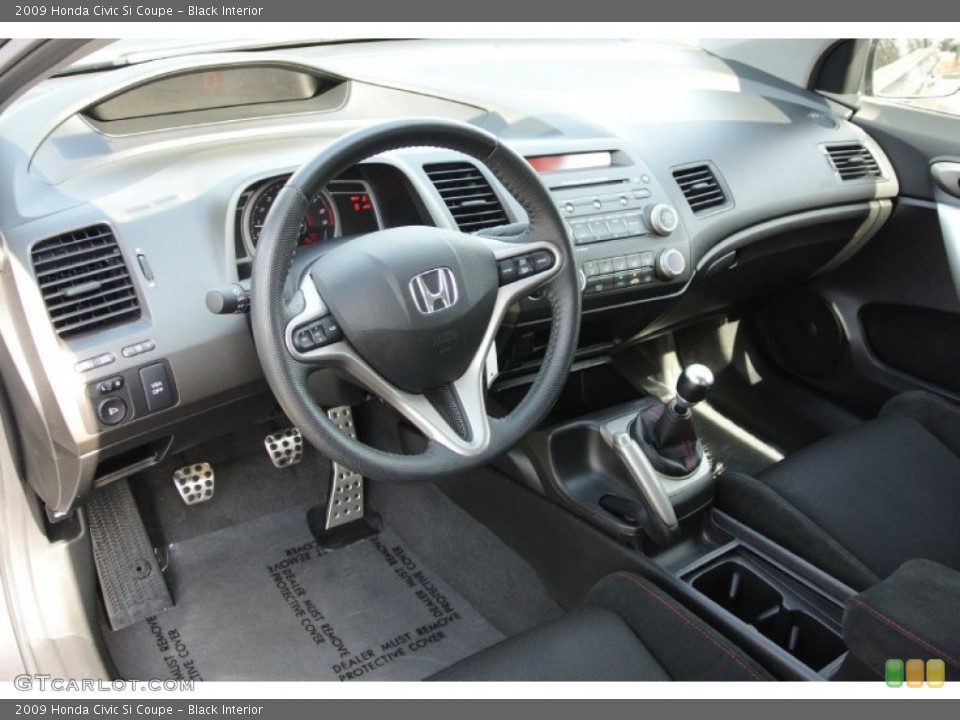 Black Interior Prime Interior for the 2009 Honda Civic Si Coupe #78474491
