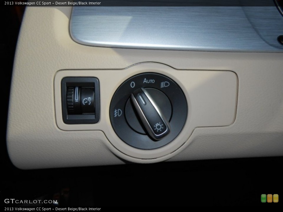 Desert Beige/Black Interior Controls for the 2013 Volkswagen CC Sport #78475346