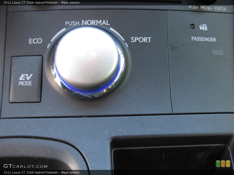 Black Interior Controls for the 2011 Lexus CT 200h Hybrid Premium #78475407