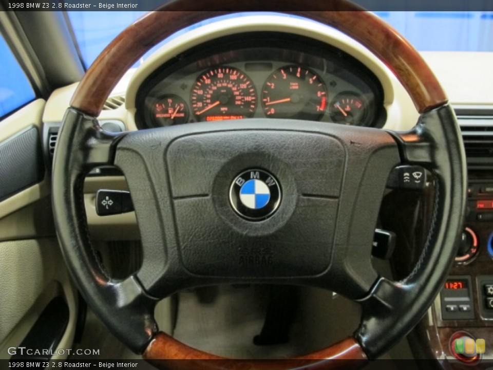 Beige Interior Steering Wheel for the 1998 BMW Z3 2.8 Roadster #78475898