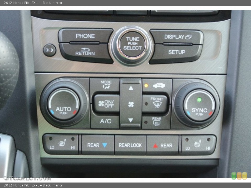 Black Interior Controls for the 2012 Honda Pilot EX-L #78476397