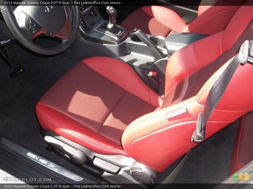 Red Leather/Red Cloth Interior Photo for the 2013 Hyundai Genesis Coupe 2.0T R-Spec #78476980