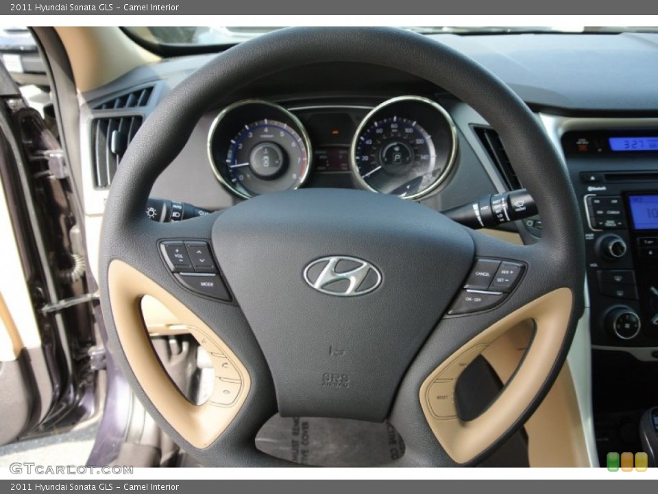 Camel Interior Steering Wheel for the 2011 Hyundai Sonata GLS #78476984