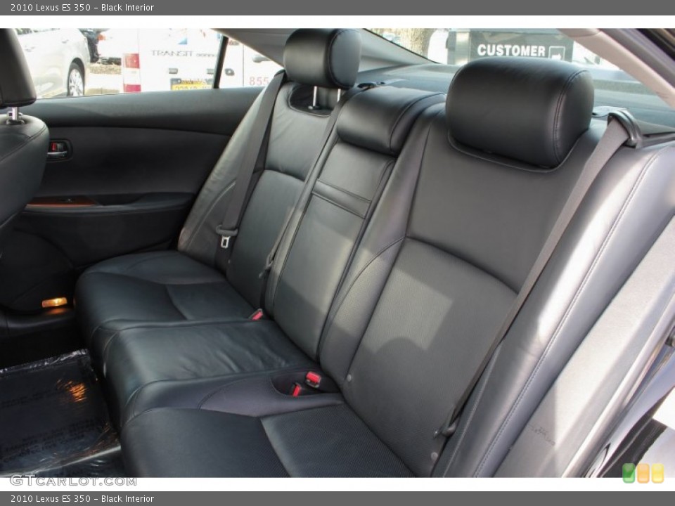 Black Interior Rear Seat for the 2010 Lexus ES 350 #78477584