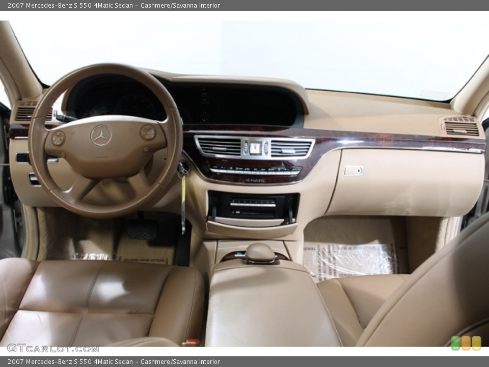 Cashmere/Savanna Interior Dashboard for the 2007 Mercedes-Benz S 550 4Matic Sedan #78478175